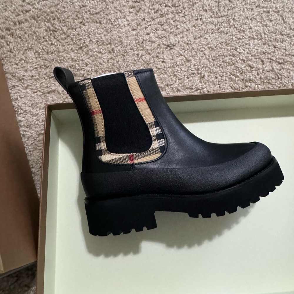 Kids Black Ankle Boots